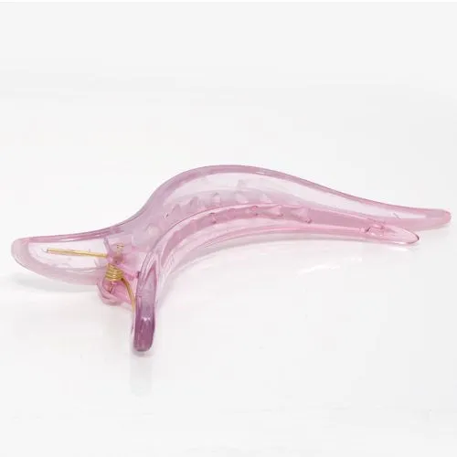 Pink Color Salon Beak Clip with Hump