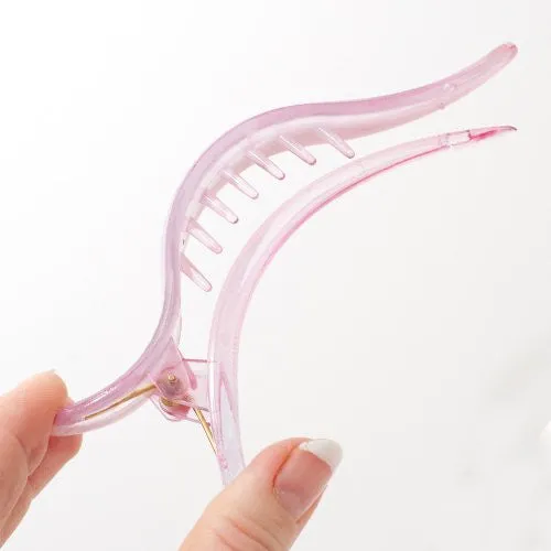 Pink Color Salon Beak Clip with Hump