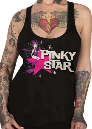 Pinky Star Space Girl Tank Top