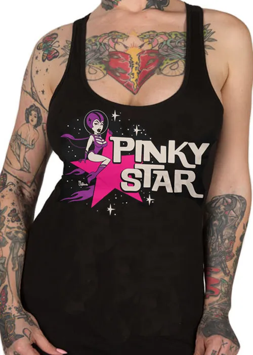 Pinky Star Space Girl Tank Top