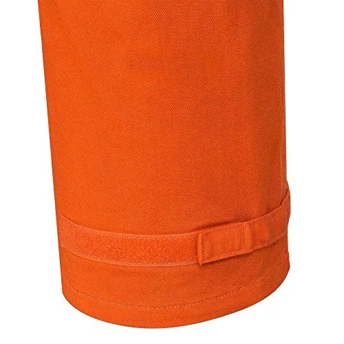Pioneer CSA UL ARC 2 Lightweight Flame Resistant Work Coverall, Hi Vis Premium Cotton Nylon, Action Back, Tall Fit, Orange, 44, V254035T-44