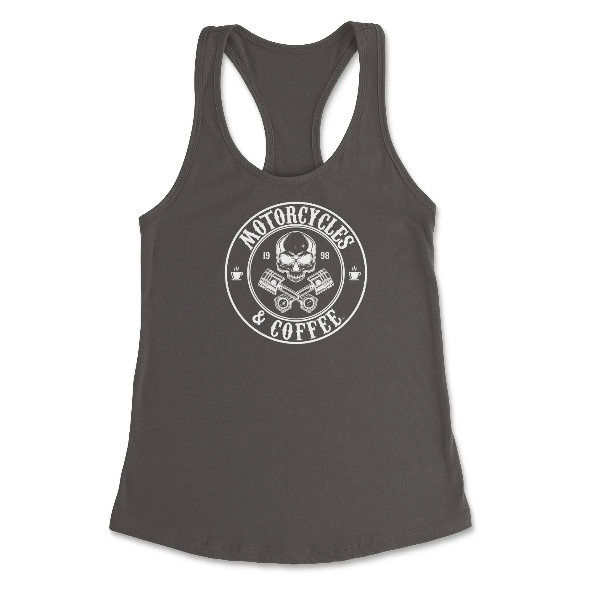 Piston Skull  - Ladies Racerback Tank Top
