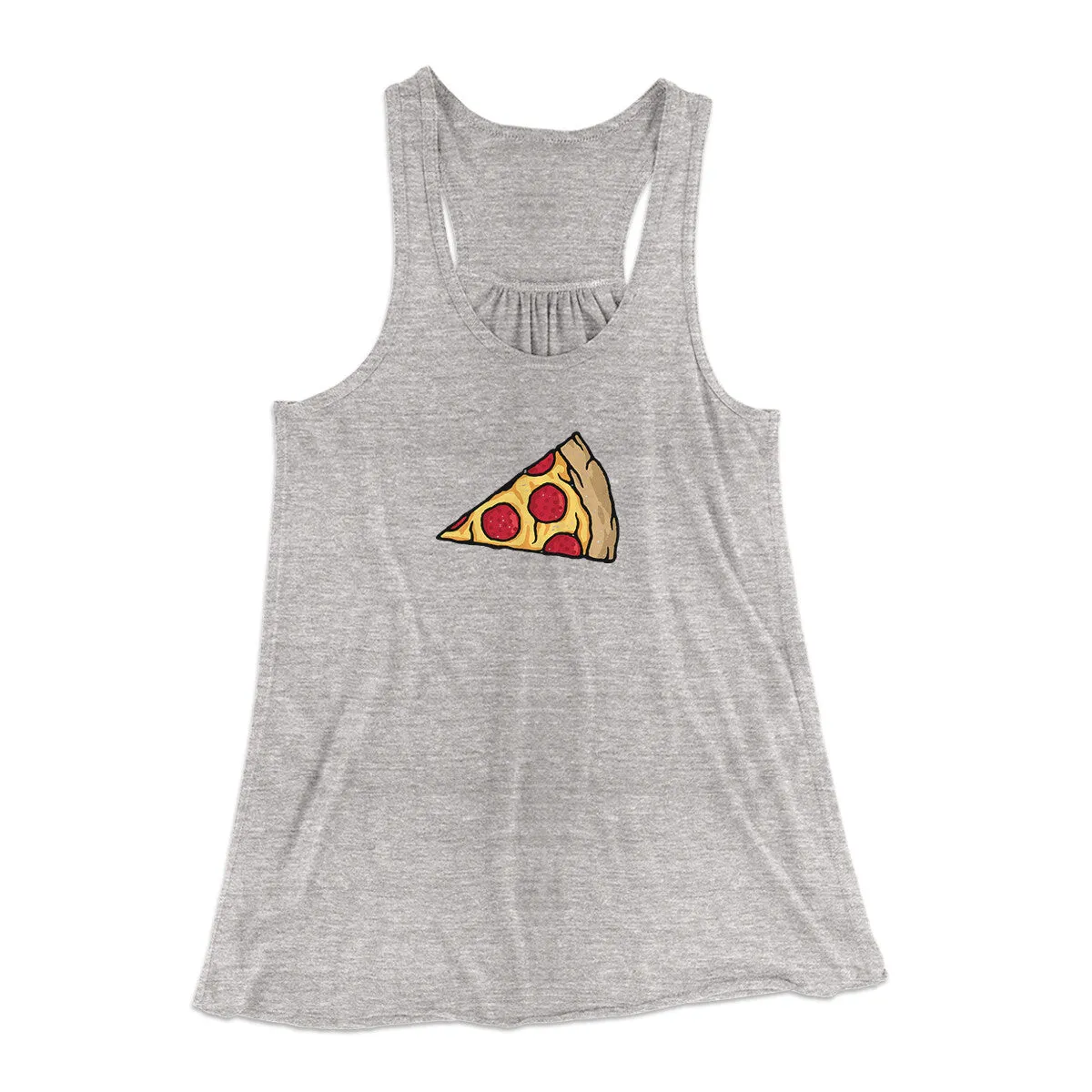 Pizza Slice Couple's Shirt Women's Flowey Racerback Tank Top