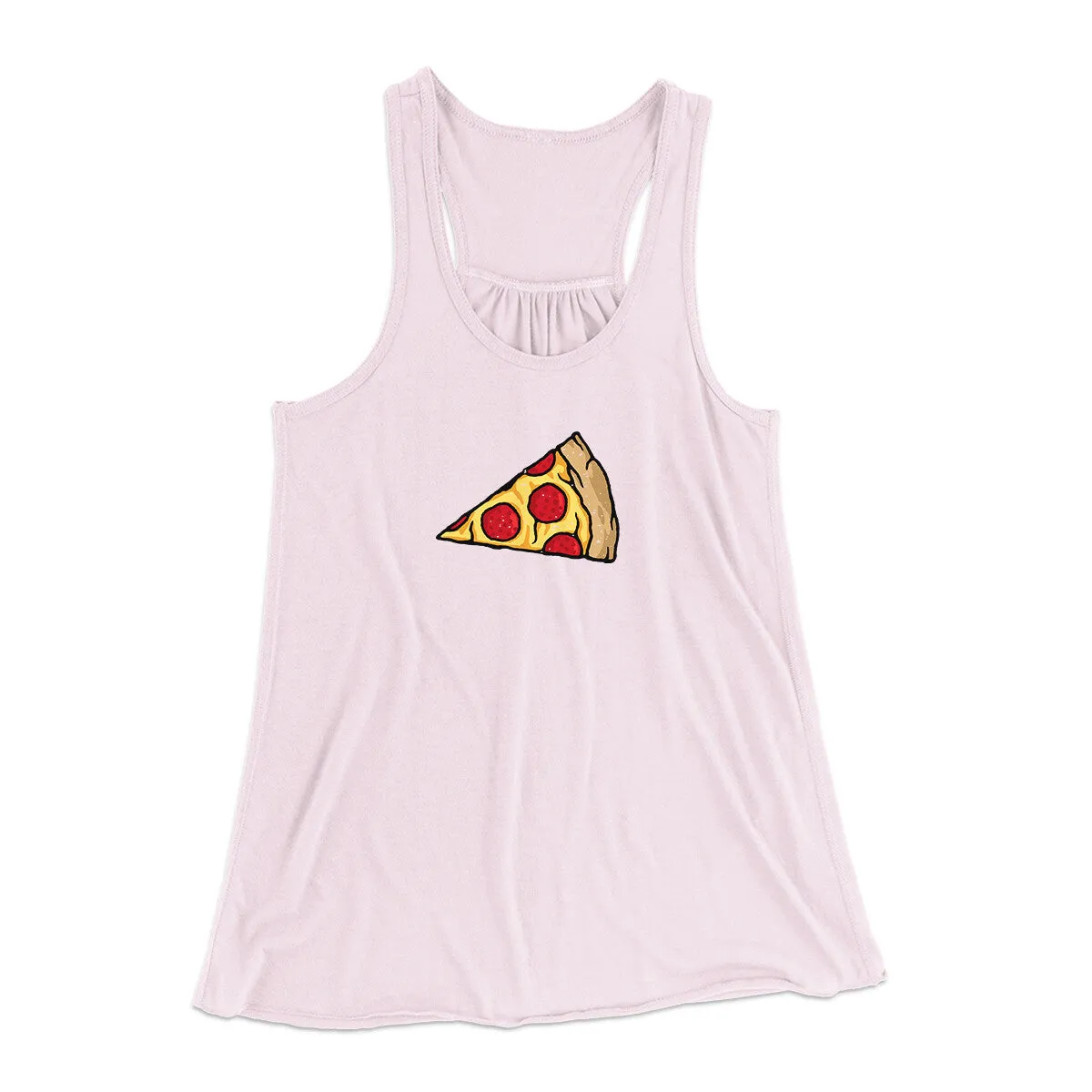 Pizza Slice Couple's Shirt Women's Flowey Racerback Tank Top