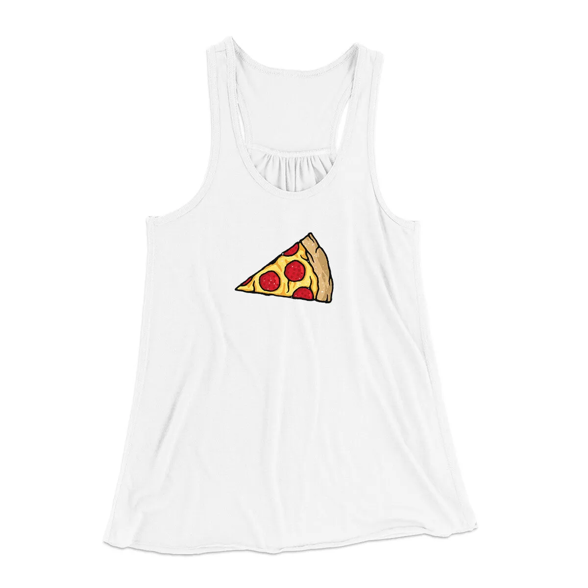 Pizza Slice Couple's Shirt Women's Flowey Racerback Tank Top