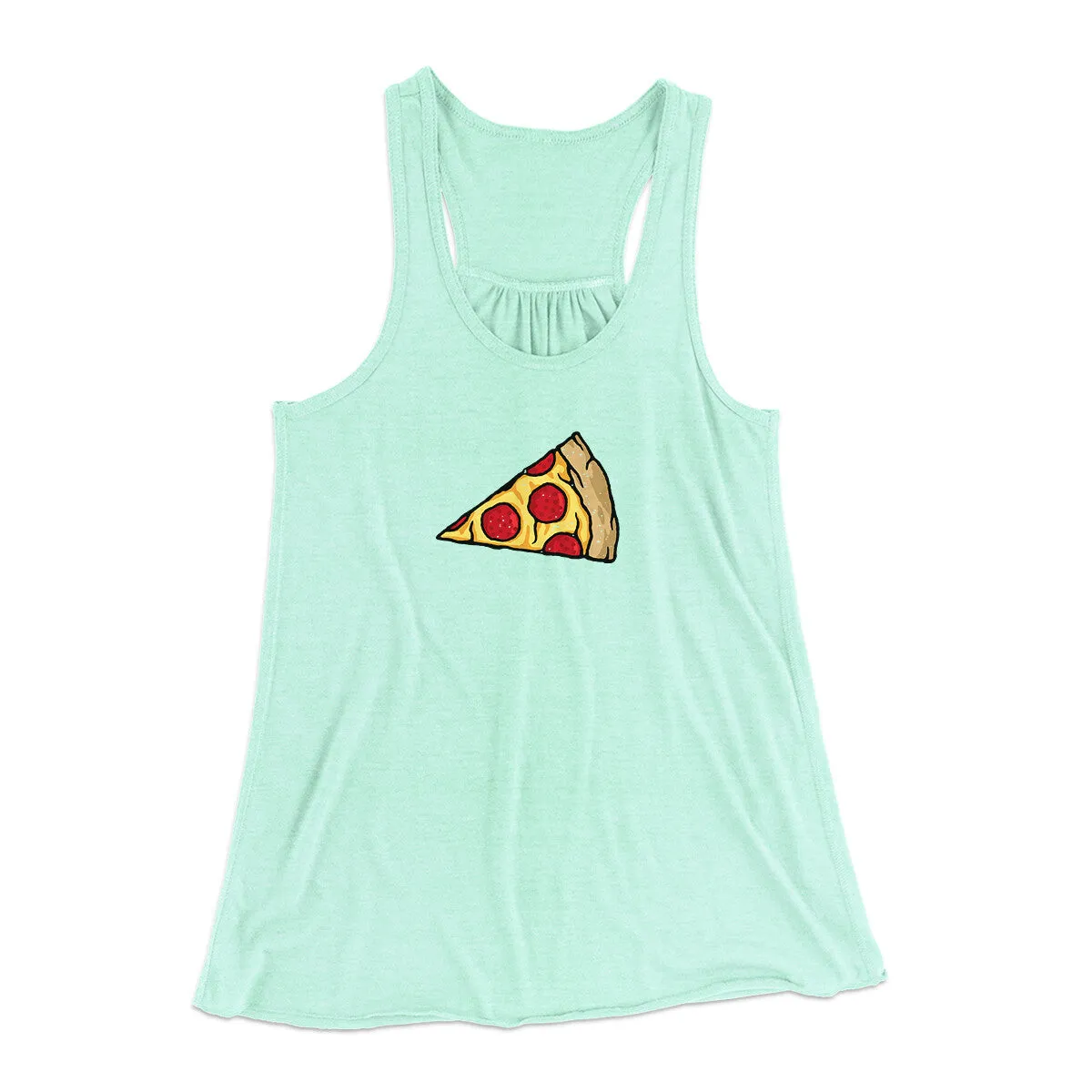 Pizza Slice Couple's Shirt Women's Flowey Racerback Tank Top