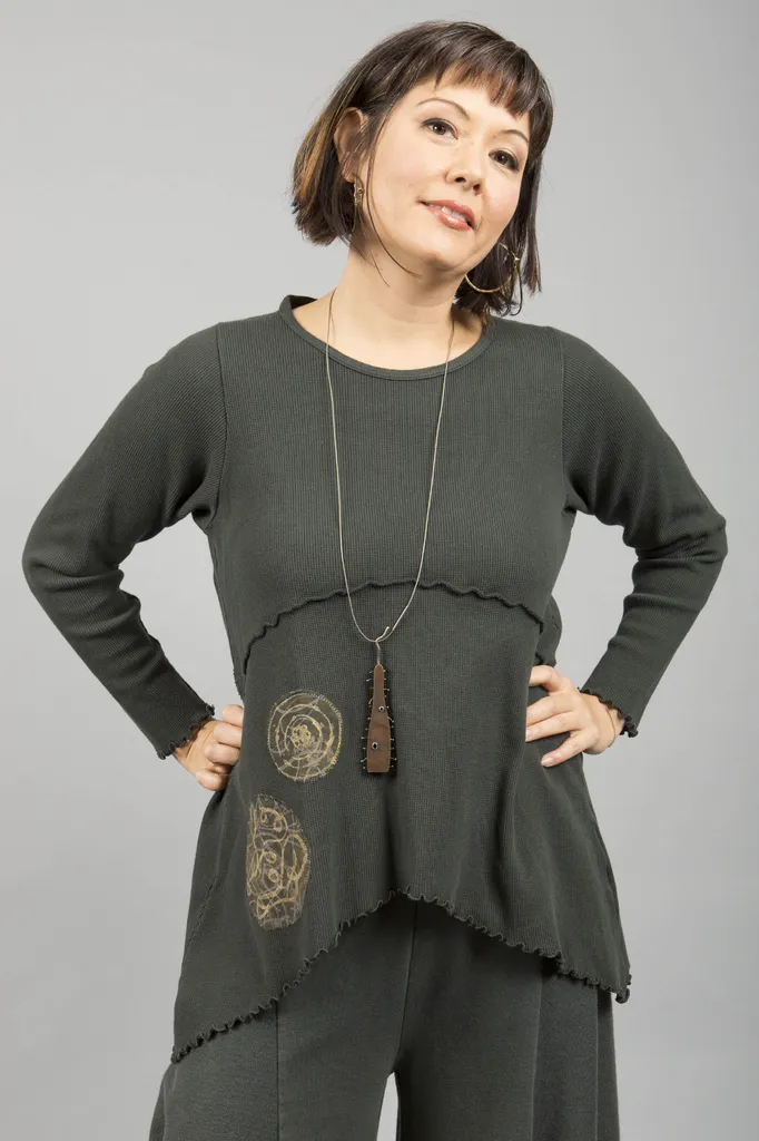 Playhouse Thermal Top Pine Patched-Blue Fish Clothing