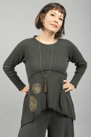 Playhouse Thermal Top Pine Patched-Blue Fish Clothing