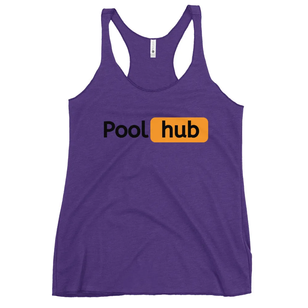 Pool hub Women's Racerback Tank
