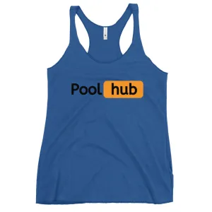 Pool hub Women's Racerback Tank