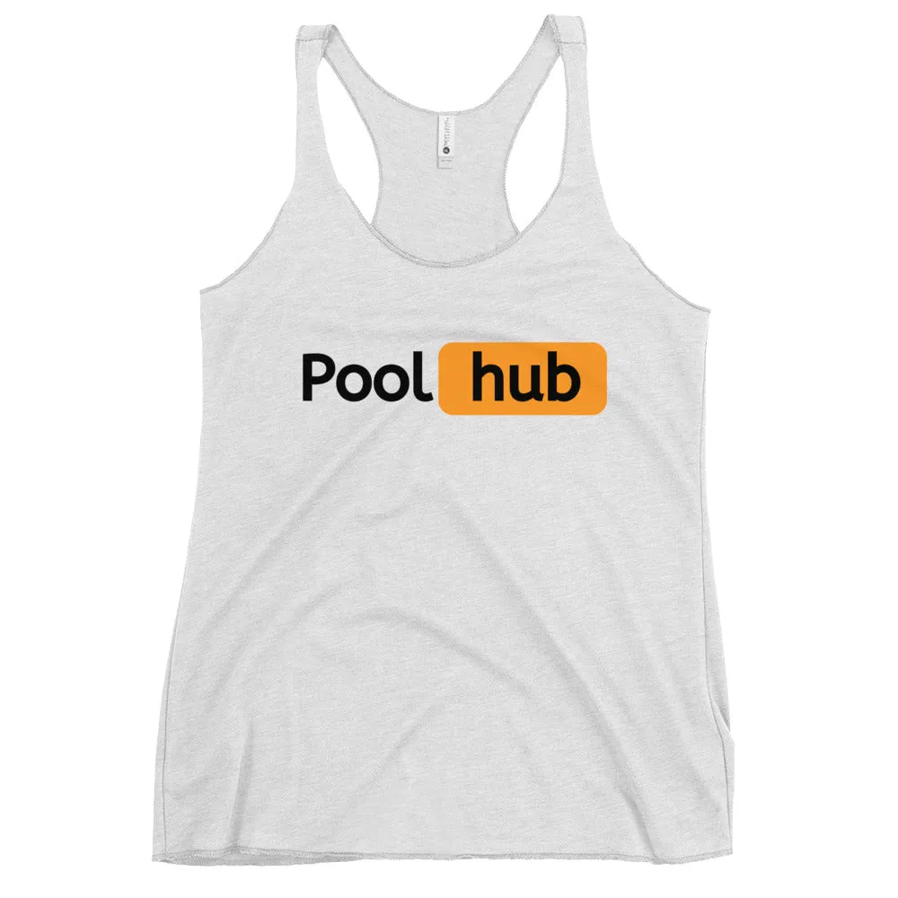Pool hub Women's Racerback Tank