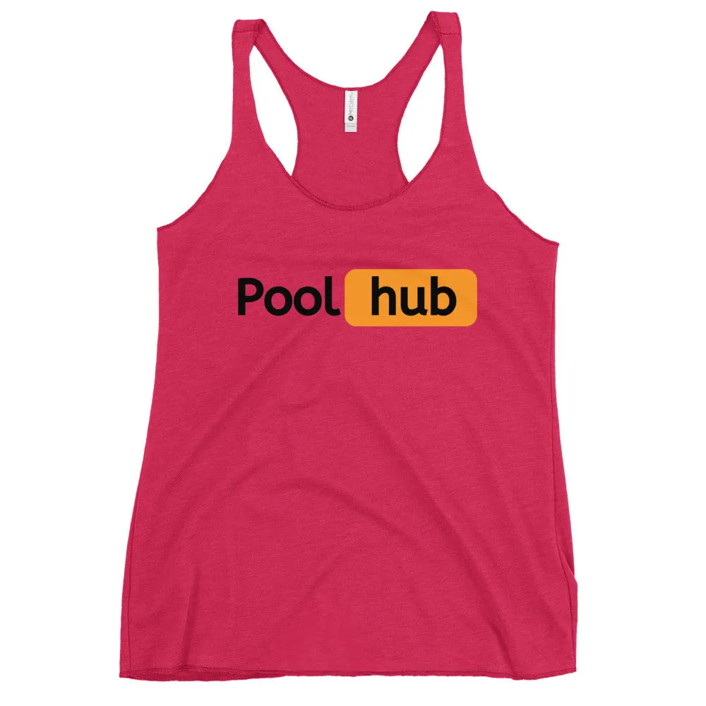 Pool hub Women's Racerback Tank