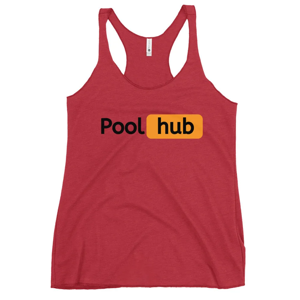 Pool hub Women's Racerback Tank
