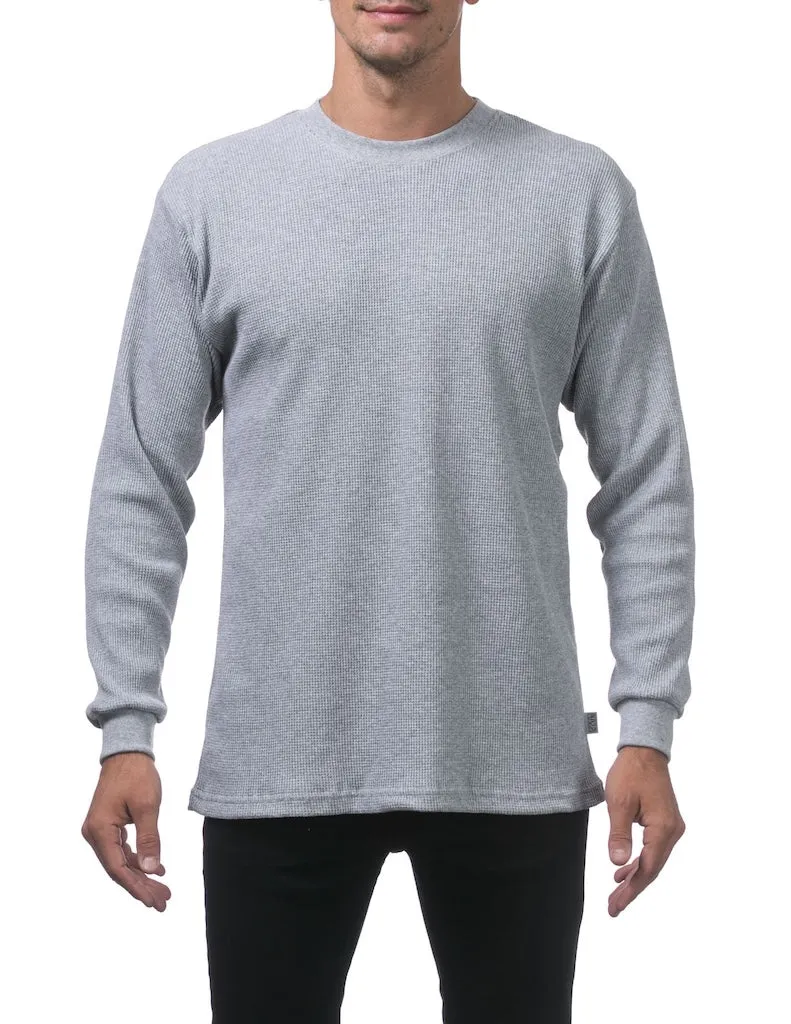 Pro Club Heavyweight Long Sleeve Thermal - HEATHER GREY
