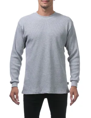 Pro Club Heavyweight Long Sleeve Thermal - HEATHER GREY