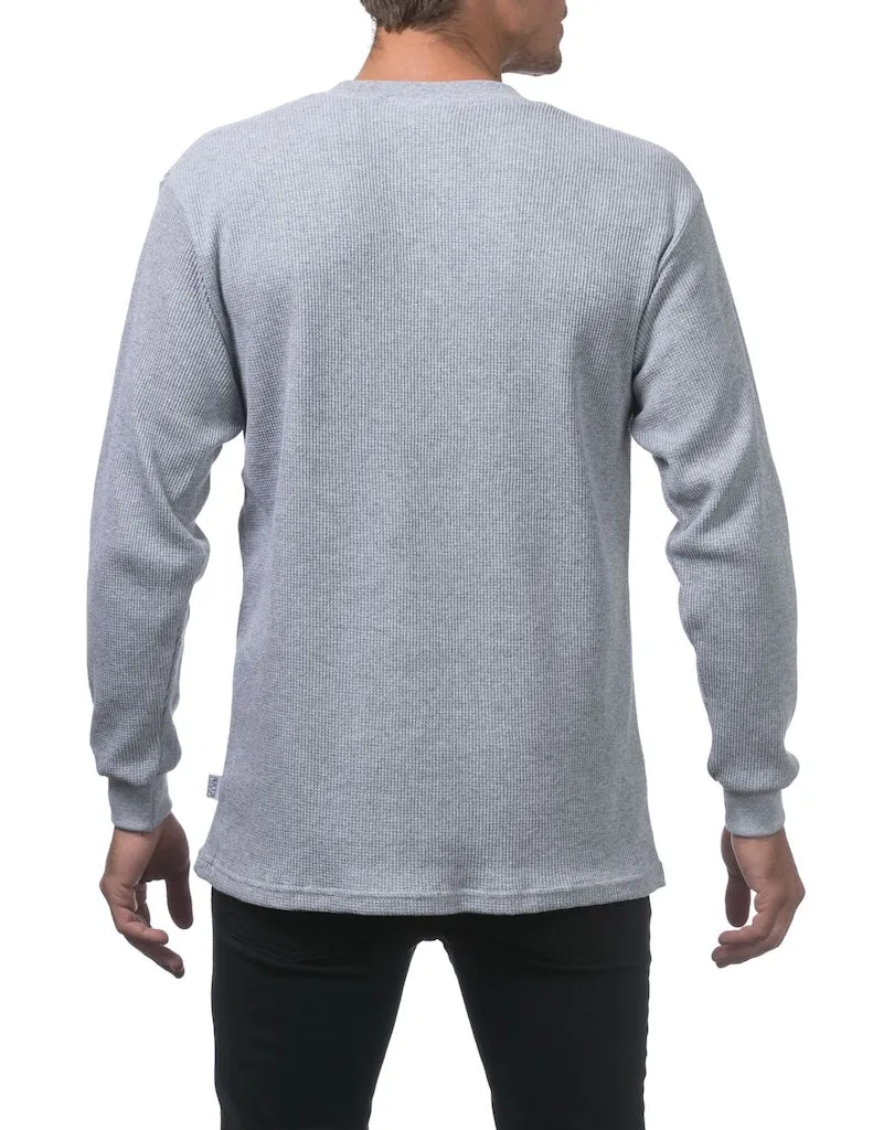 Pro Club Heavyweight Long Sleeve Thermal - HEATHER GREY