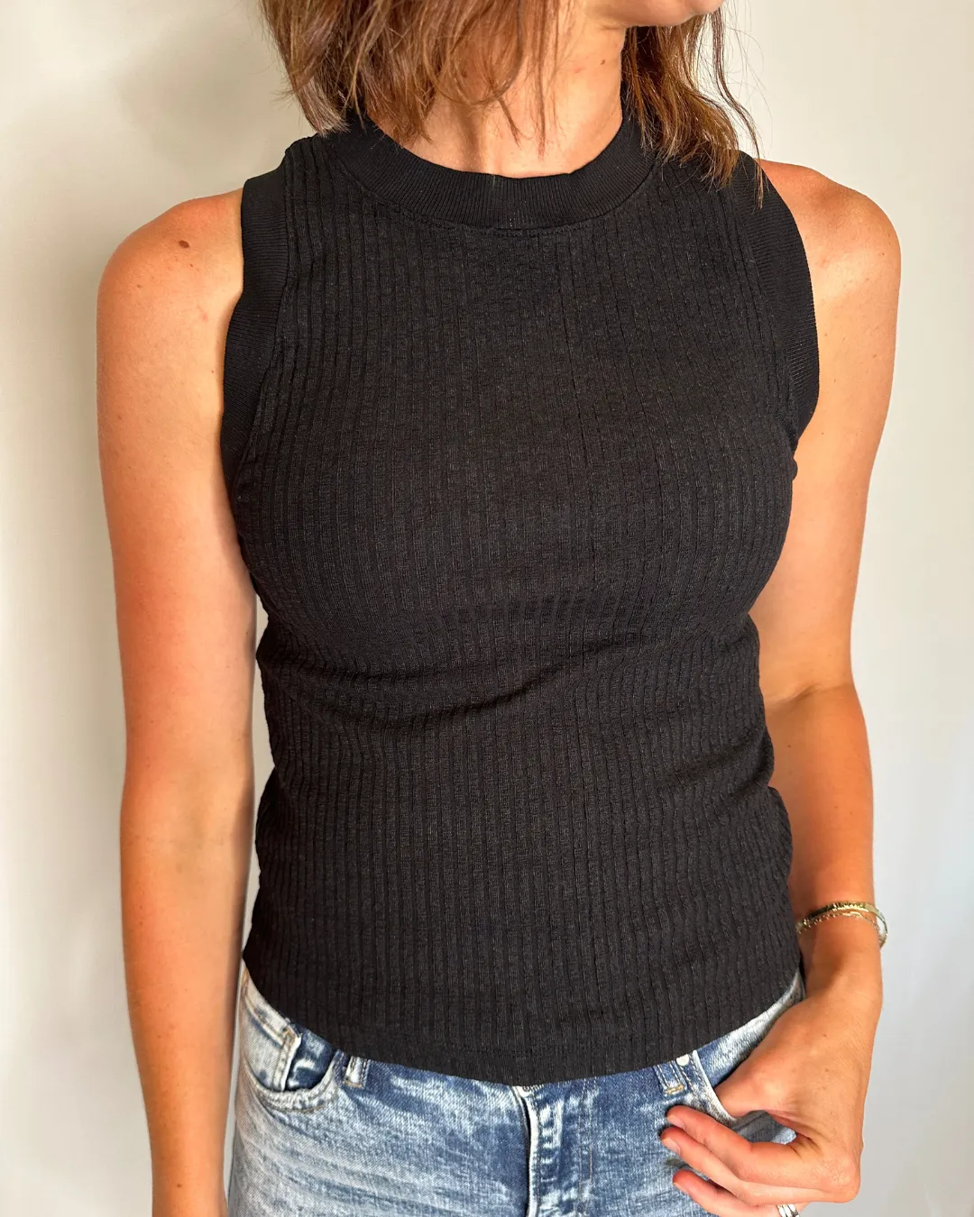 PROJECT SOCIAL T The Player Racerback Rib Tank