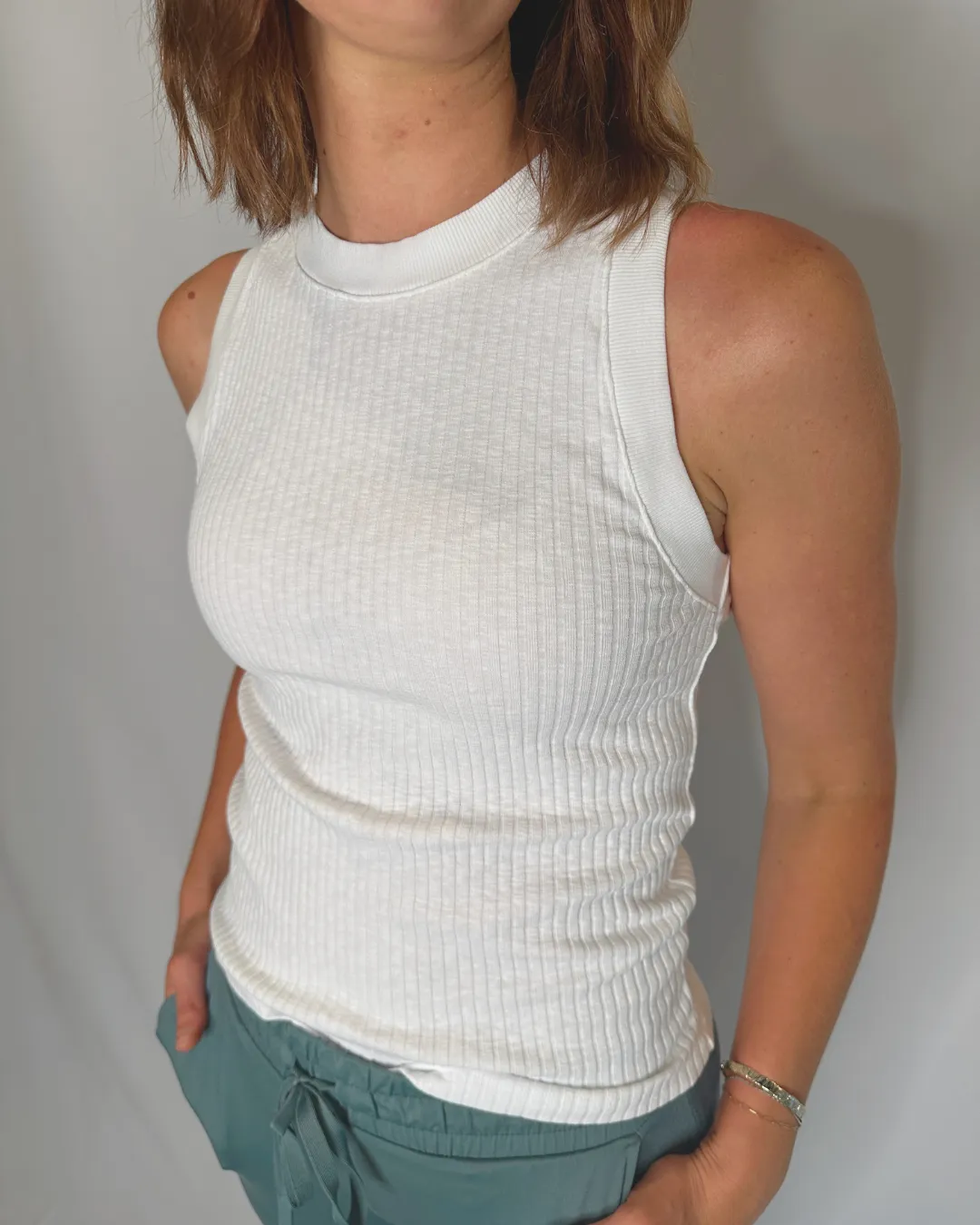 PROJECT SOCIAL T The Player Racerback Rib Tank