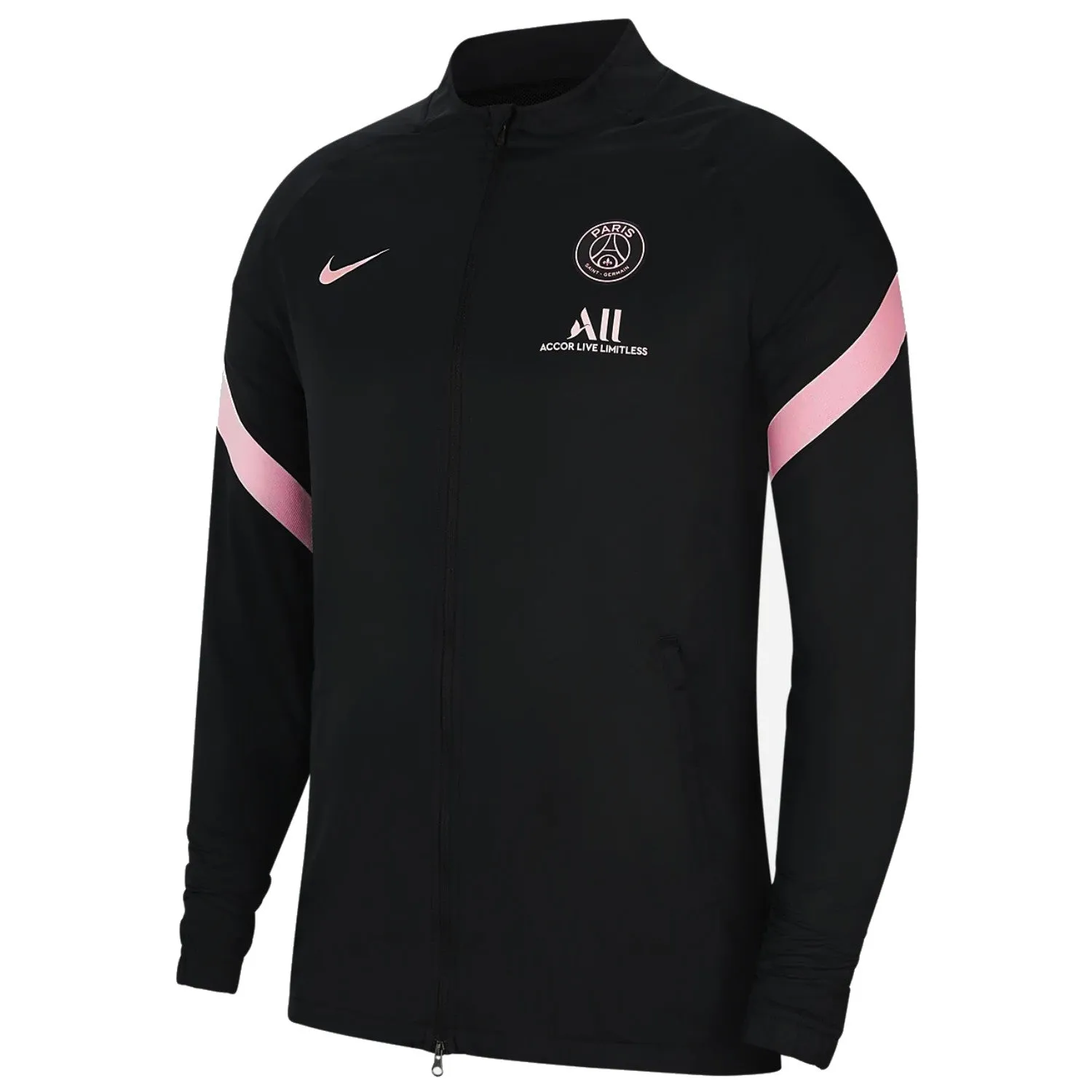 PSG black presentation Soccer tracksuit 2021/22 - Nike