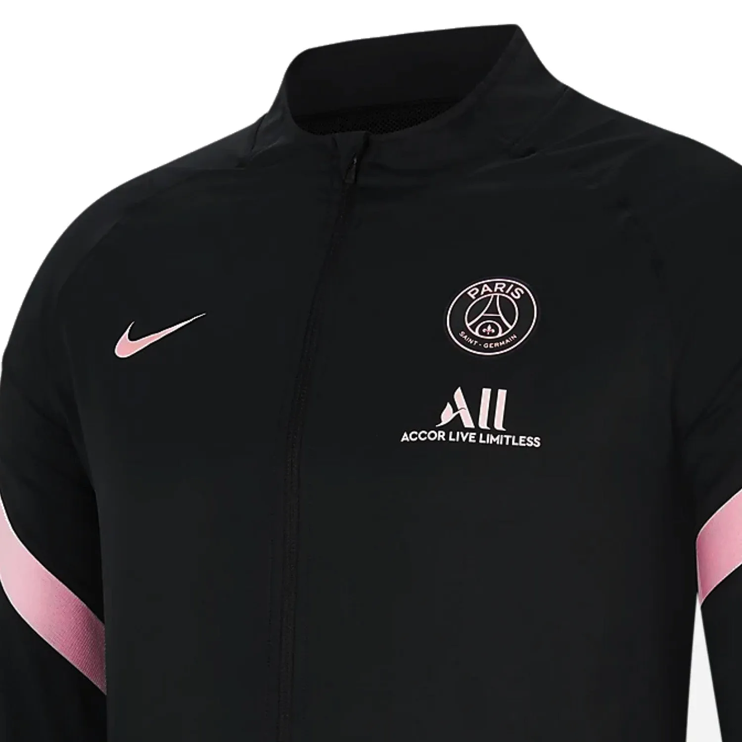PSG black presentation Soccer tracksuit 2021/22 - Nike