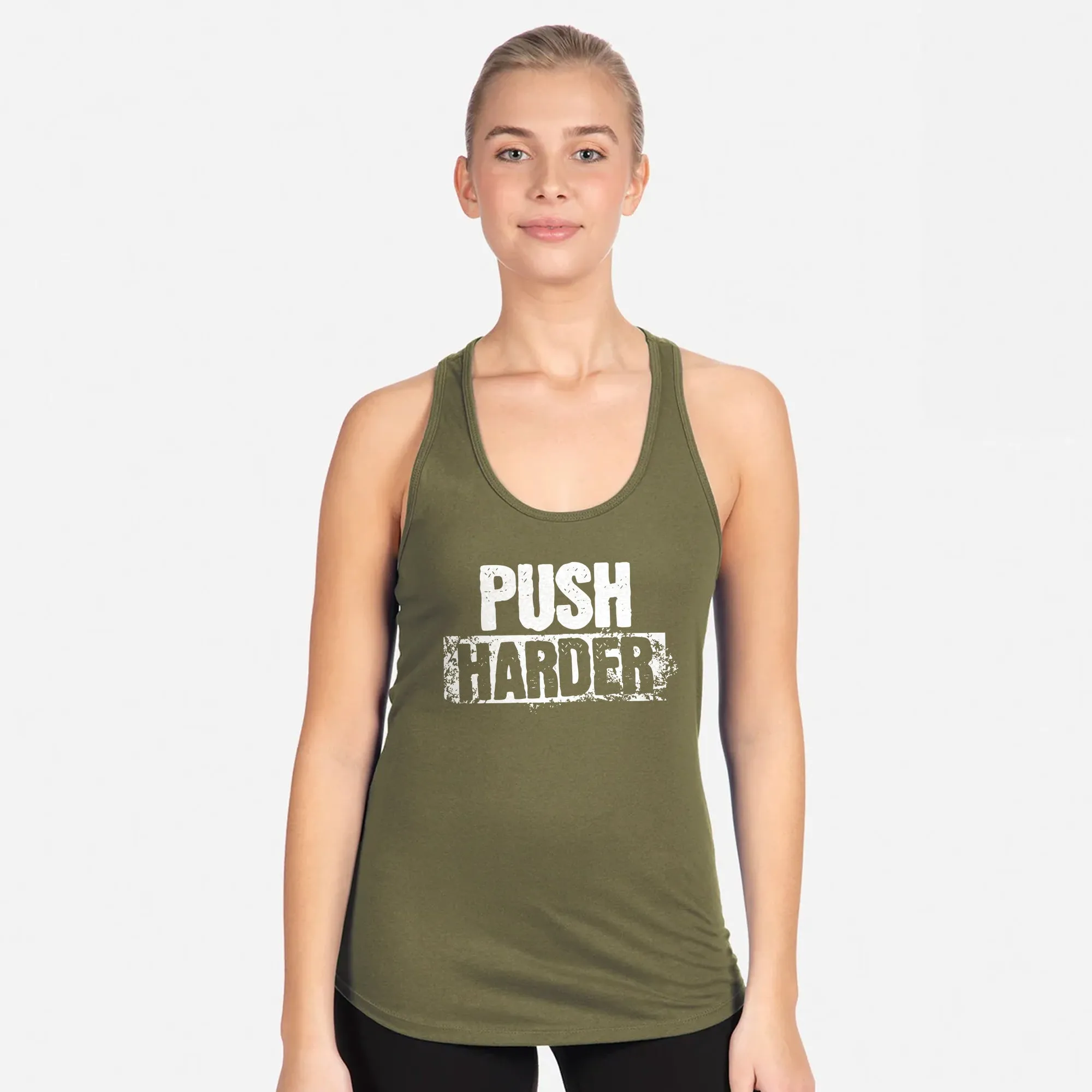 Push Harder Racerback Tank Top