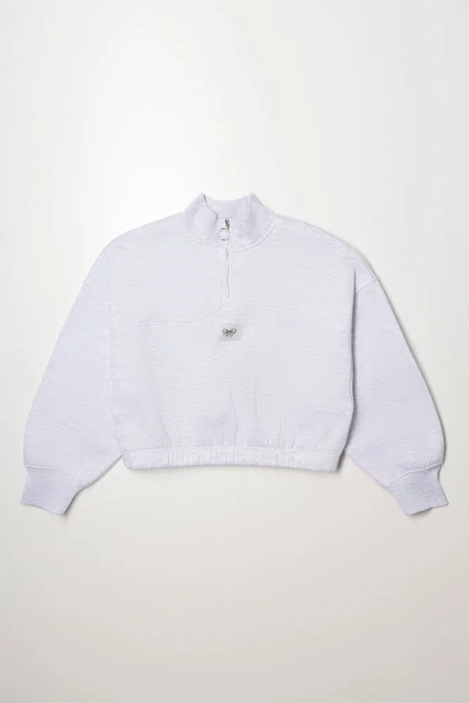 Quarter Zip Tracktop Grey