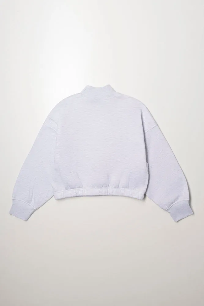 Quarter Zip Tracktop Grey