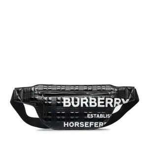 Quilted Horseferry Print Belt Bag