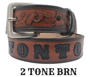 "Lil' Ranger" Leather KIDS/CHILDRENS Name Belt