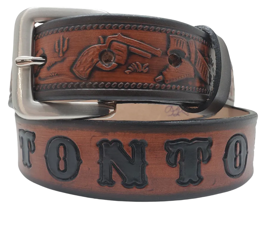 "Lil' Ranger" Leather KIDS/CHILDRENS Name Belt