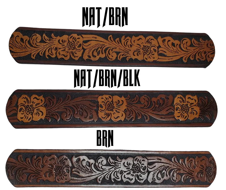 "The Prairie Rose"  Name Leather Belt