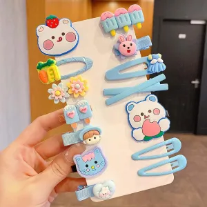 Rabbit Love Theme Hair Clips (Set of 14)