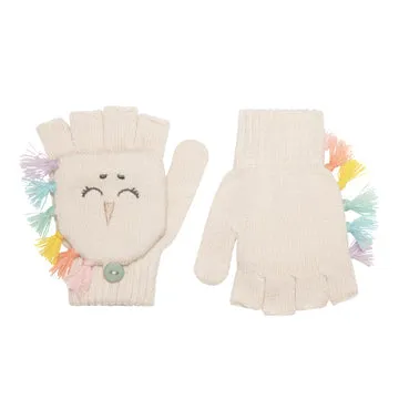 Rainbow Unicorn Knitted Gloves