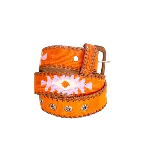 Rancho Belt - Orange, Pink, & Cream