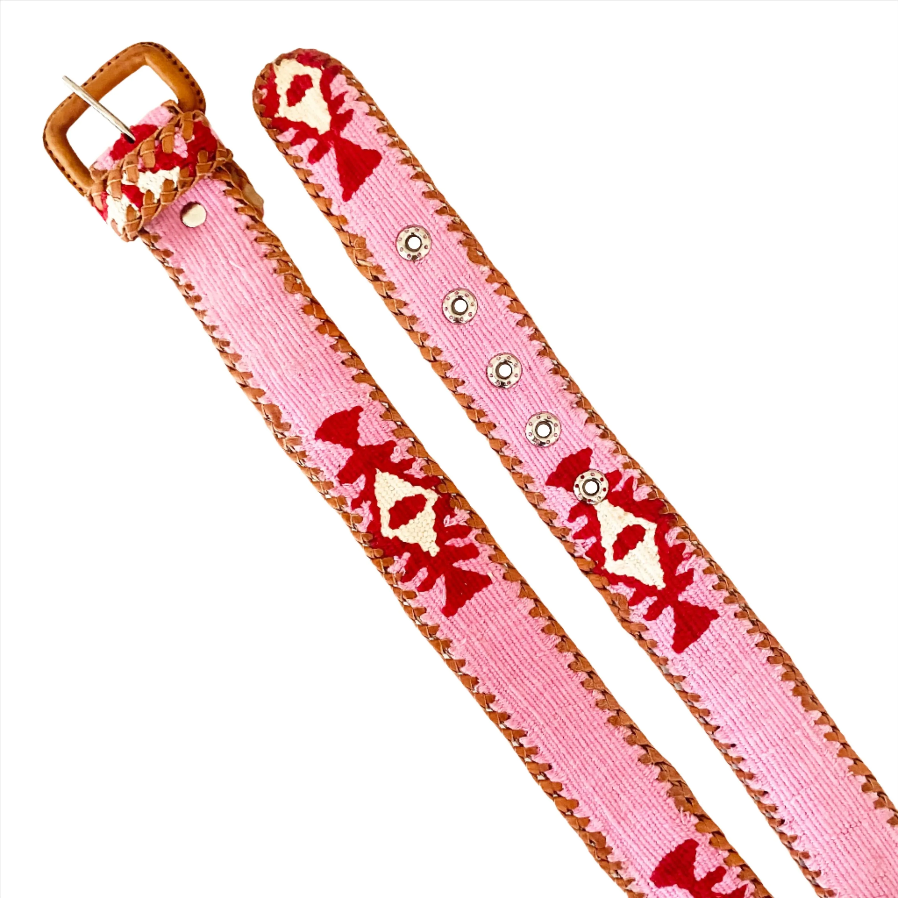 Rancho Belt - Pink & Red