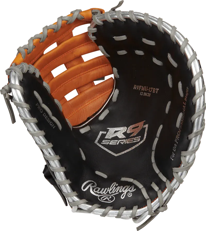 Rawlings R9 Contour 12" R9FMU-17BT Baseball First Base Mitt