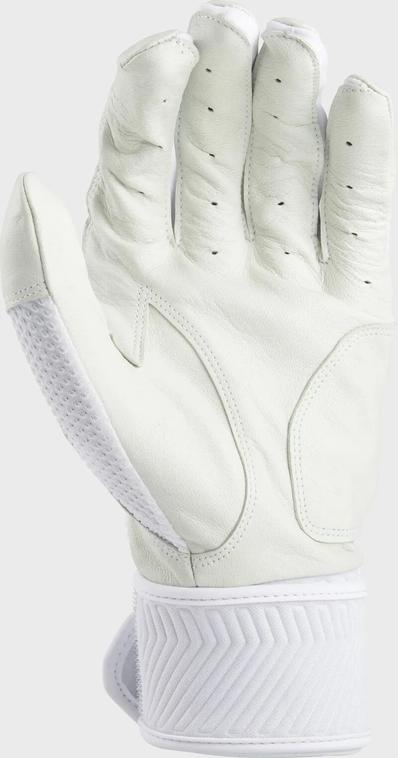 Rawlings Youth Workhorse Compression Strap Batting Gloves - White