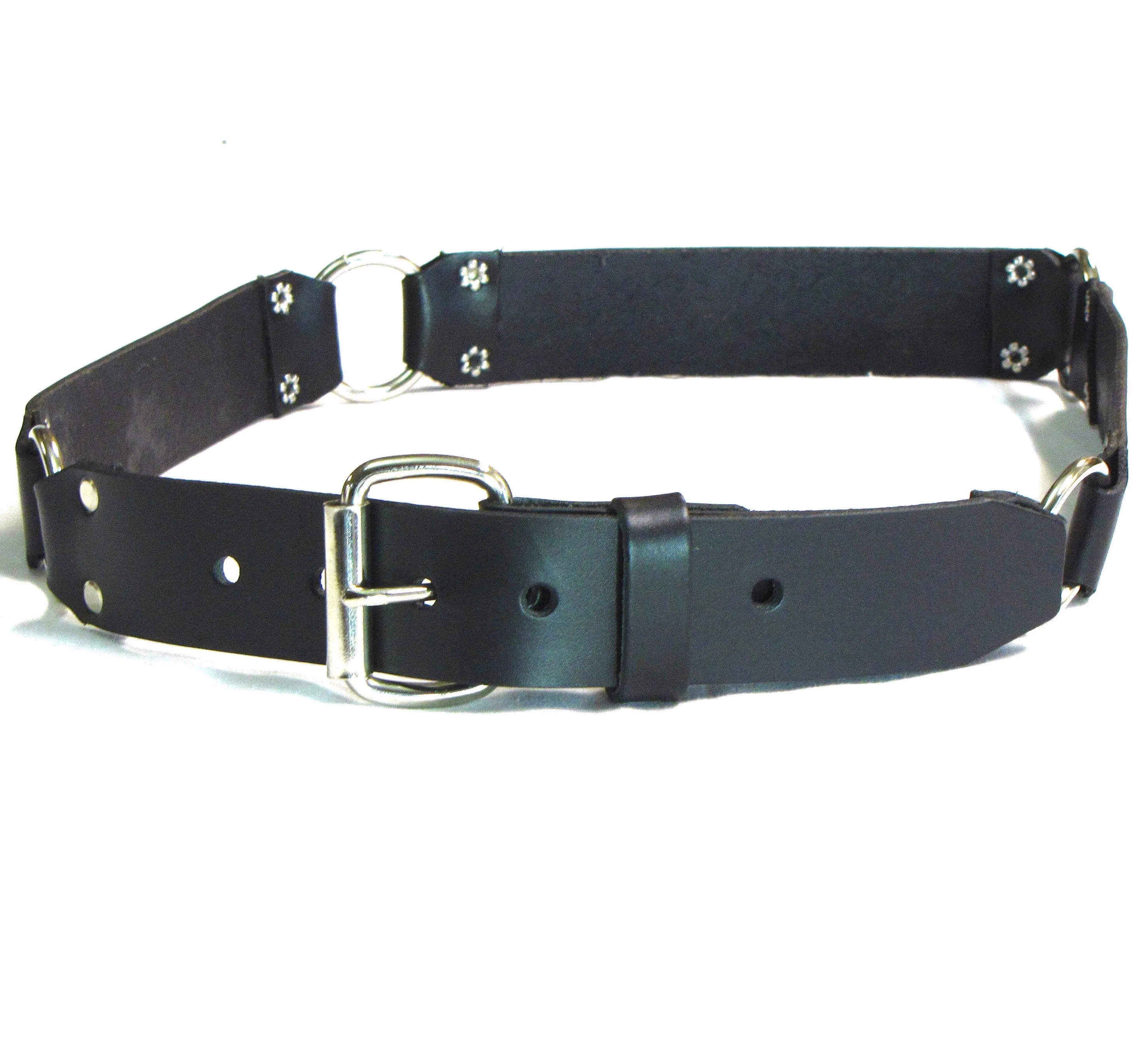 RB-79  1 1/2" Ring Belt- Pot Leaf