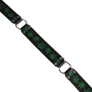 RB-79  1 1/2" Ring Belt- Pot Leaf