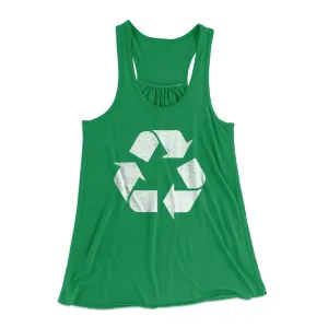 Recycle Symbol Women's Flowey Tank Top