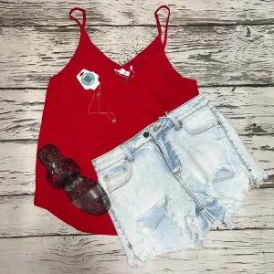 Red V-Neck Cami