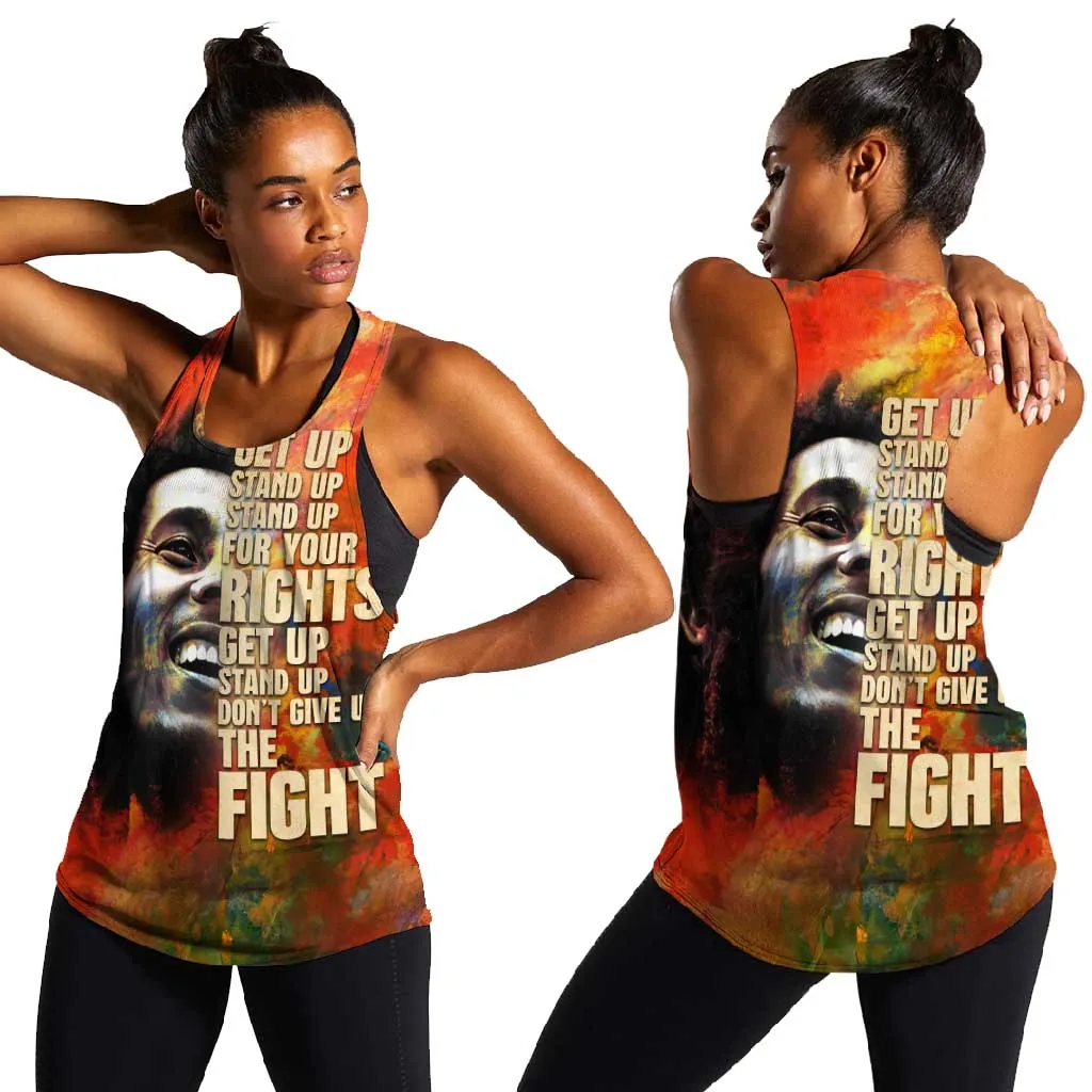 Reggae Legend Bob Women Racerback Tank Retro Style DT02
