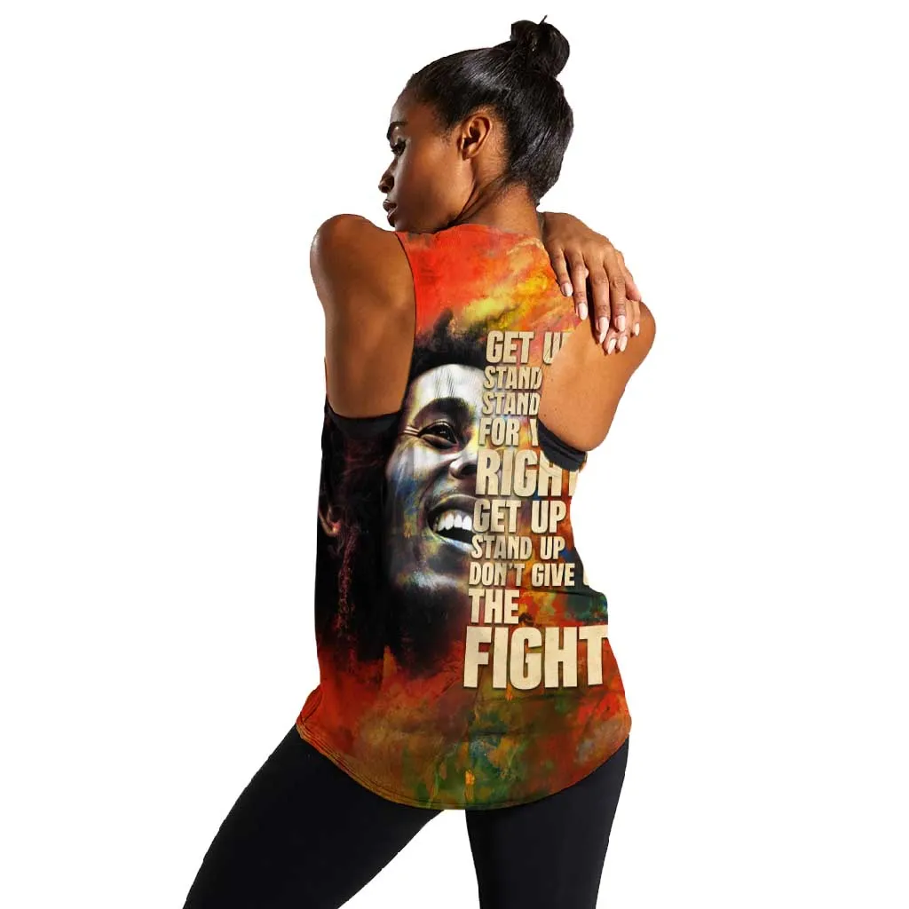 Reggae Legend Bob Women Racerback Tank Retro Style DT02