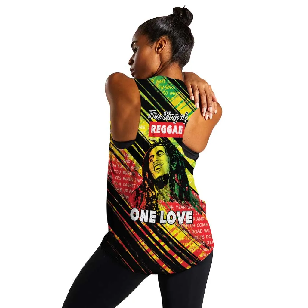 Reggae Legend Women Racerback Tank Love The Life You Live Live The Life You Love LT05