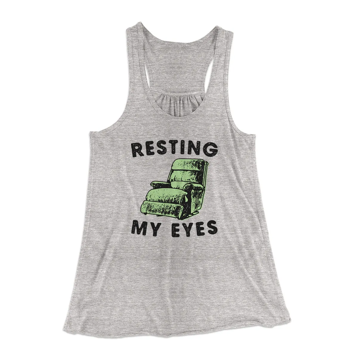 Resting My Eyes Funny Women's Flowey Racerback Tank Top