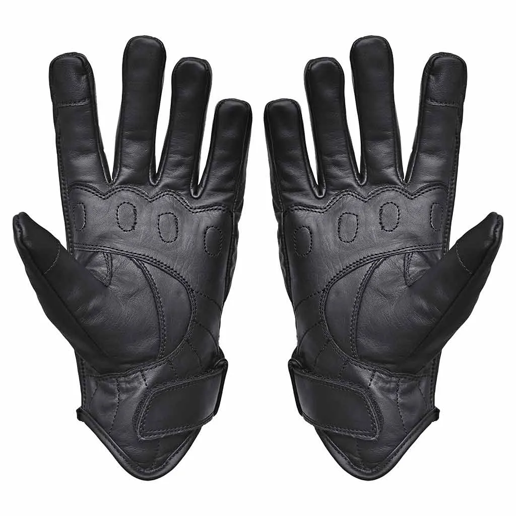 RIDERACT® UNISEX Leather Motorbike Gloves SB1-Pro Motorbike Gloves