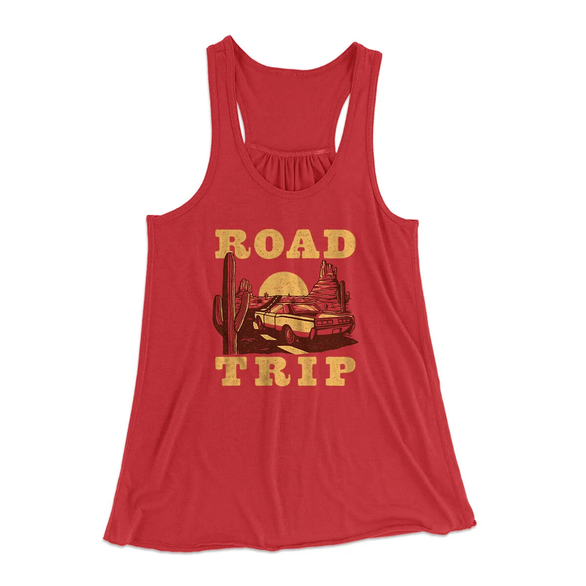 Road Trip Women's Flowey Racerback Tank Top