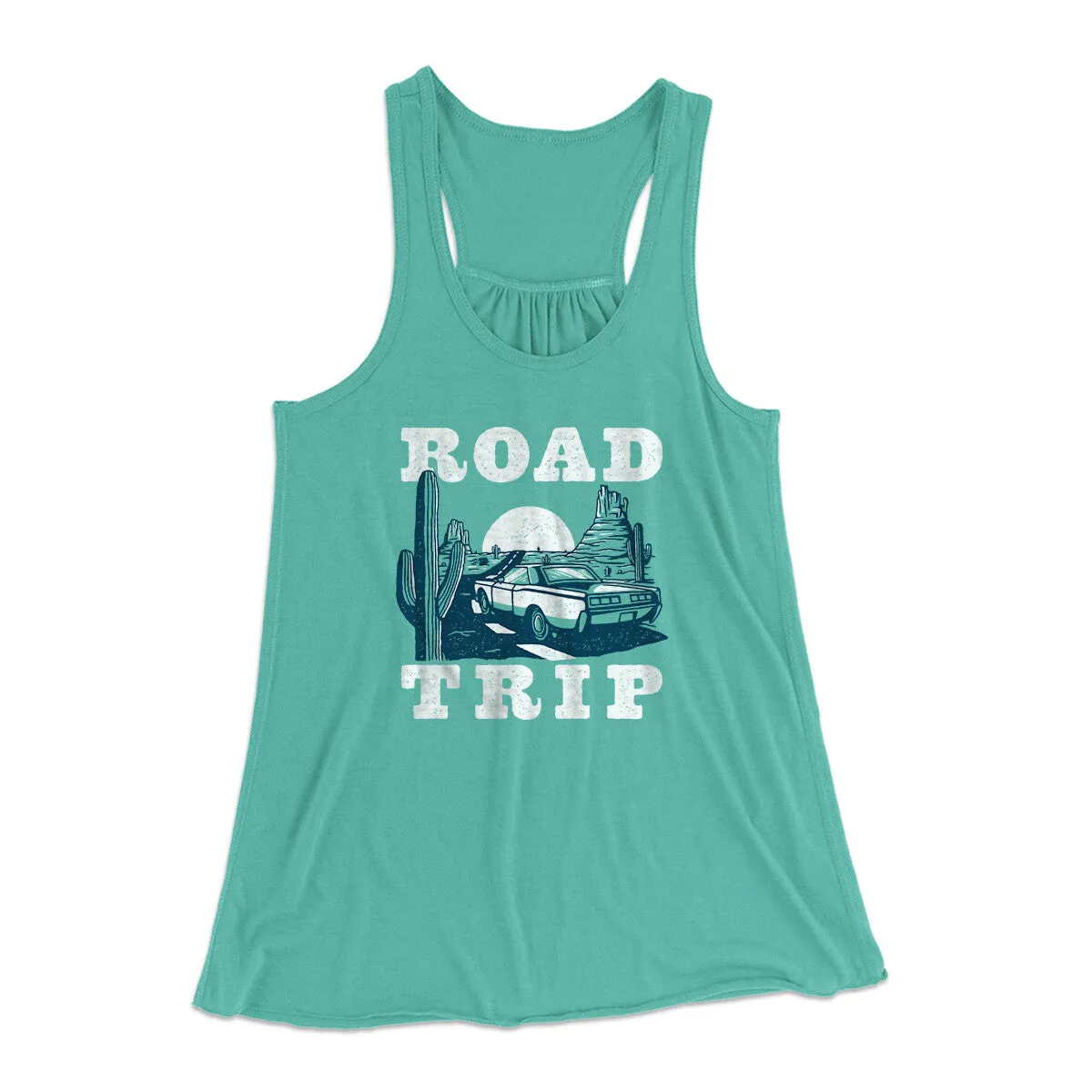 Road Trip Women's Flowey Racerback Tank Top