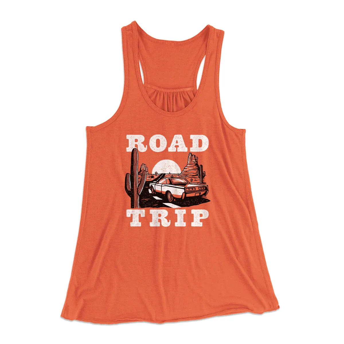 Road Trip Women's Flowey Racerback Tank Top