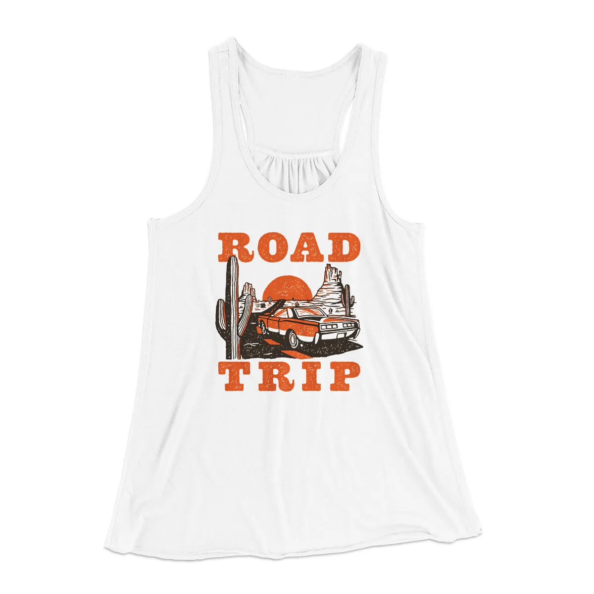 Road Trip Women's Flowey Racerback Tank Top